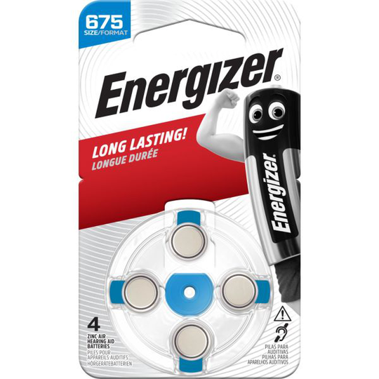 Energizer Hearing Aid Hörapparatsbatteri 675, 1,4 V 675