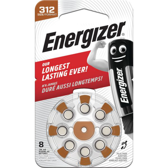 Energizer Hearing Aid Hörapparatsbatteri 312, 1,4 V 312