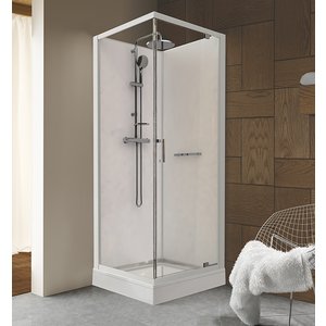 Duschkabin Komplett - utåtgående dörr - Classic II - 80x80x210 cm - Duschkabiner, Duschar