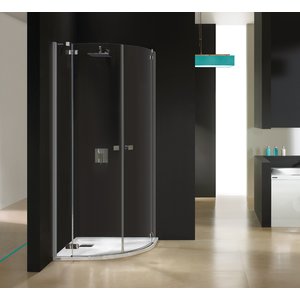 Duschhörn Halvrunt TX - 6mm glas - 80x80x195 cm - Duschhörn, Duschar