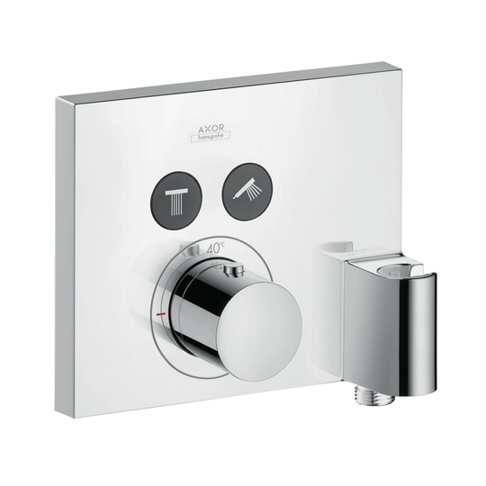 Inbyggnadsblandare Axor ShowerSleect Square 2-utlopp med integrerad slangkoppling