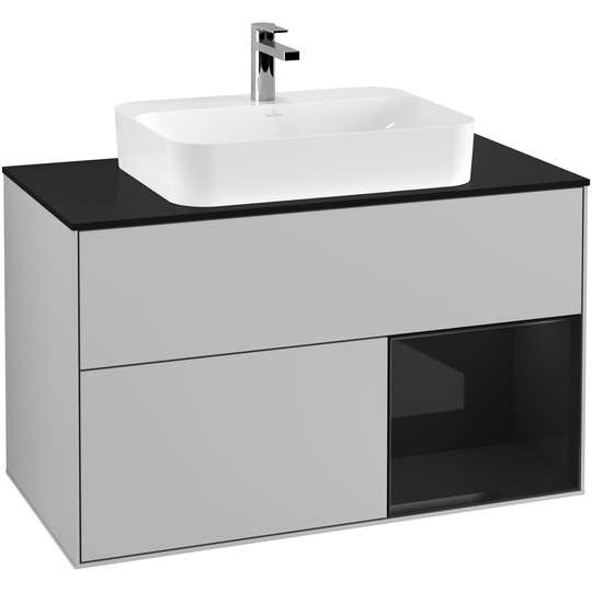 Tvättställsskåp Villeroy & Boch Finion med 2 Lådor Hylla och Bänkskiva för Ytmonterat Tvättställ