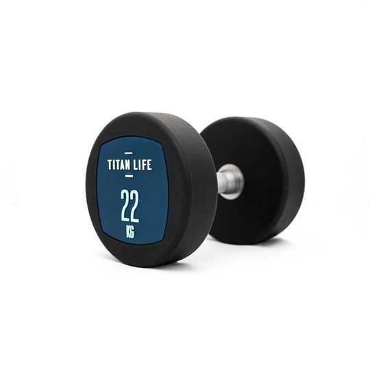 TITAN LIFE Hantel Dumbbell PU - 22 kg