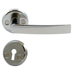 Dörrhandtag för innerdörrar - hög blank krom - Handtag, vred, beslag & tillbehör, Innerdörrar, Dörrar & portar