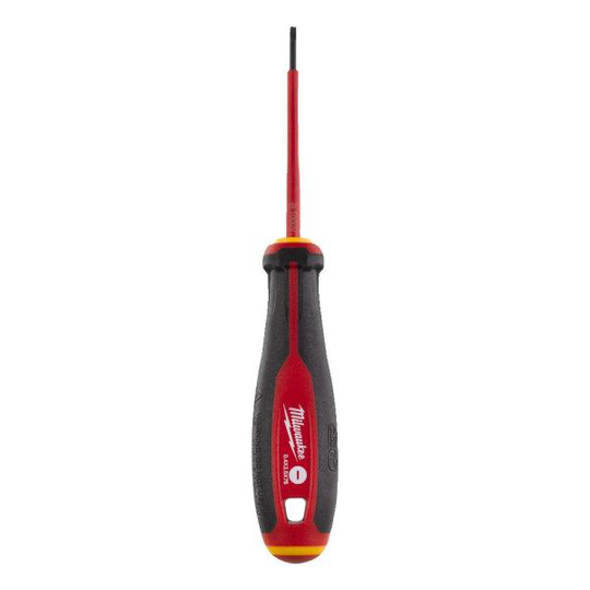 Milwaukee Tri-Lobe VDE Skruvmejsel 3-sidigt antirullhandtag SL 0,4 x 2,5 x 75 mm