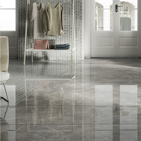 Klinker Fioranese Marmorea Grigio Grå Imperiale L/R 74x74 cm