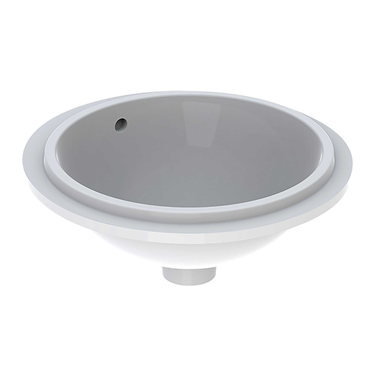 Tvättställ Geberit Variform 330 mm för underlimning Runt