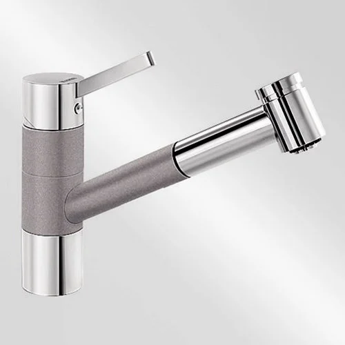 Blanco Köksblandare Tivo S - Silgranit-look Alumetallic / Krom