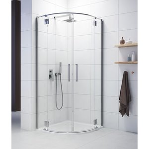 Duschhörn Halvrunt Space Line - 6 & 8 mm glas - 90x90x203 cm - Duschdörrar, Duschar