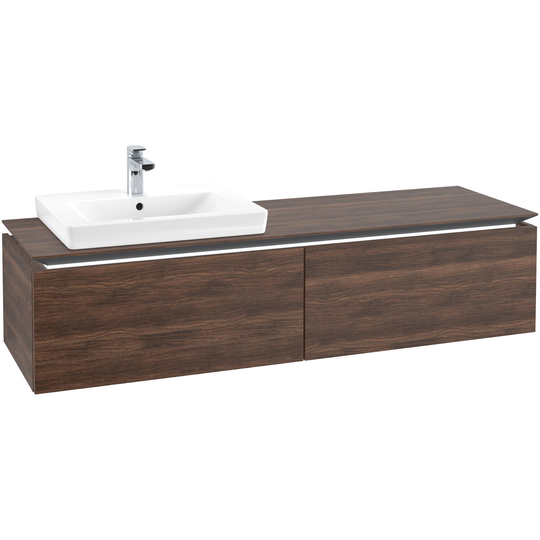 Tvättställsskåp Villeroy & Boch Legato Kompakt 1600 med 2 Lådor för Ocentrerat Tvättställ från Finion & Subway