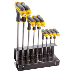 Torxnyckelset med T-handtag T10 - T50, 9 delar - Torxnycklar, Verktygsnycklar