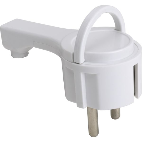 Gelia 4001312212 Stickpropp vinklad, jordad Vit