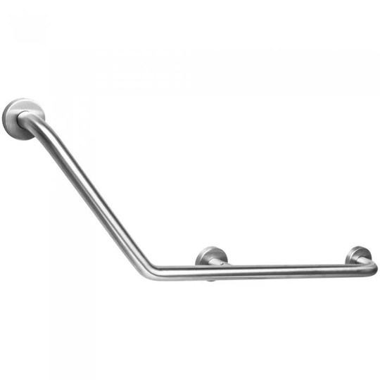 Strand Stödhandtag Grabba vinklat hö/vä 135º 300x500mm, dia 25mm