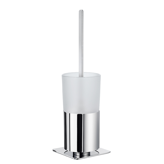 Toalettborste Smedbo Outline FK321 Krom/Frostat Glas