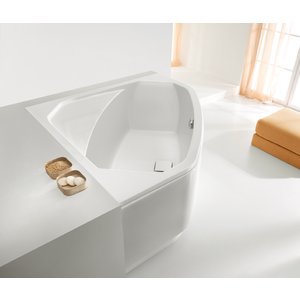 Hörnbadkar - Space Line | Djup 48cm - Utan front - Bubbelbadkar & massagebadkar, Badkar