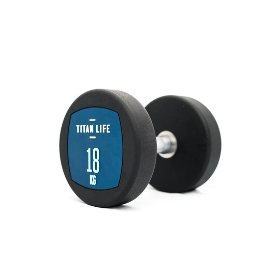 TITAN LIFE Hantel Dumbbell PU - 18 kg