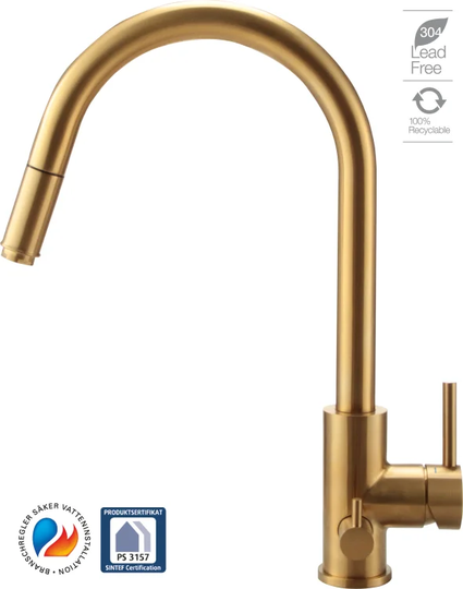 Decosteel Köksblandare Steel Access Sand D 70011