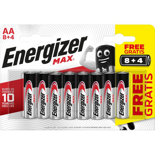 Energizer Max Batteri AA, 1,5 V 10-pack