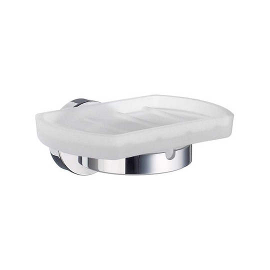 Tvålkopp Smedbo Home HK342 Krom/Frostat Glas