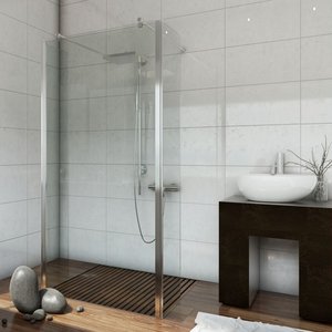 Easy In IV - 100x200 cm - Klarglas - Duschhörn, Duschar