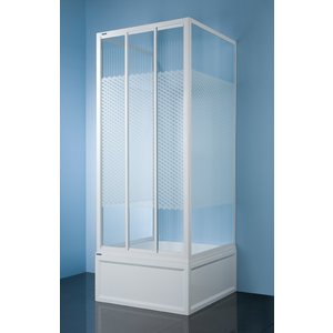 Duschhörn för enkelvägg - Classic - 3 skjutdörrar - 80x80x213 cm - Duschhörn, Duschar
