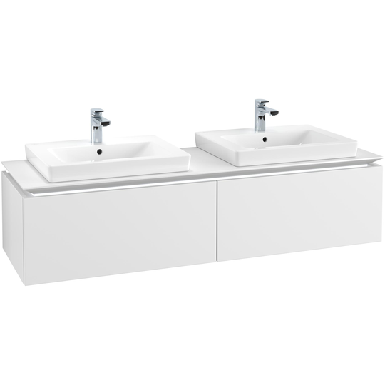 Tvättställsskåp Villeroy & Boch Legato Kompakt 1600 med 2 Lådor för Två Tvättställ från Finion & Subway