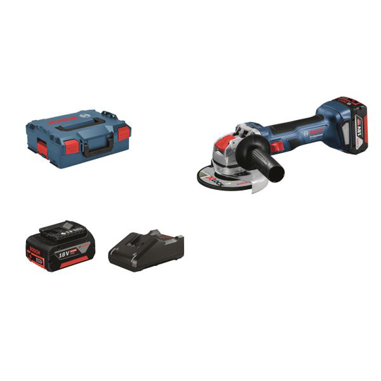 Bosch GWX 18V-7 Vinkelslip med batteri och laddare