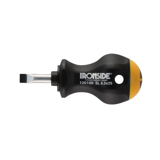 Ironside 120100 Skruvmejsel spår, stubby 6,5x25 mm