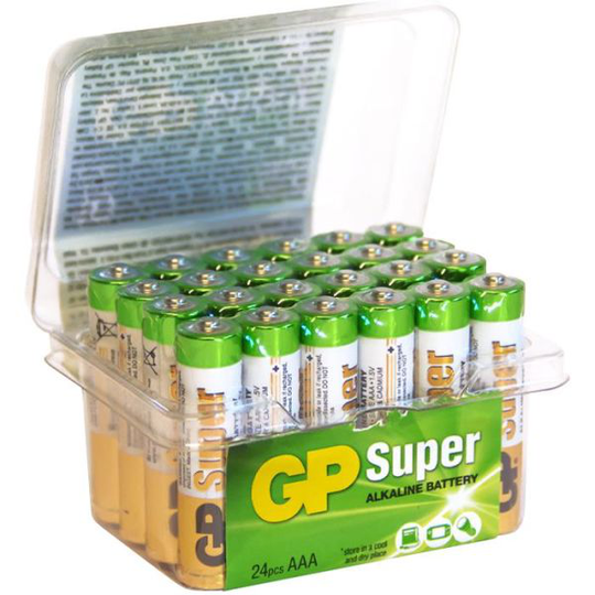 GP Batteries Super Alkaline 24A / LR03 Batteri alkaliskt, AAA, 24-pack